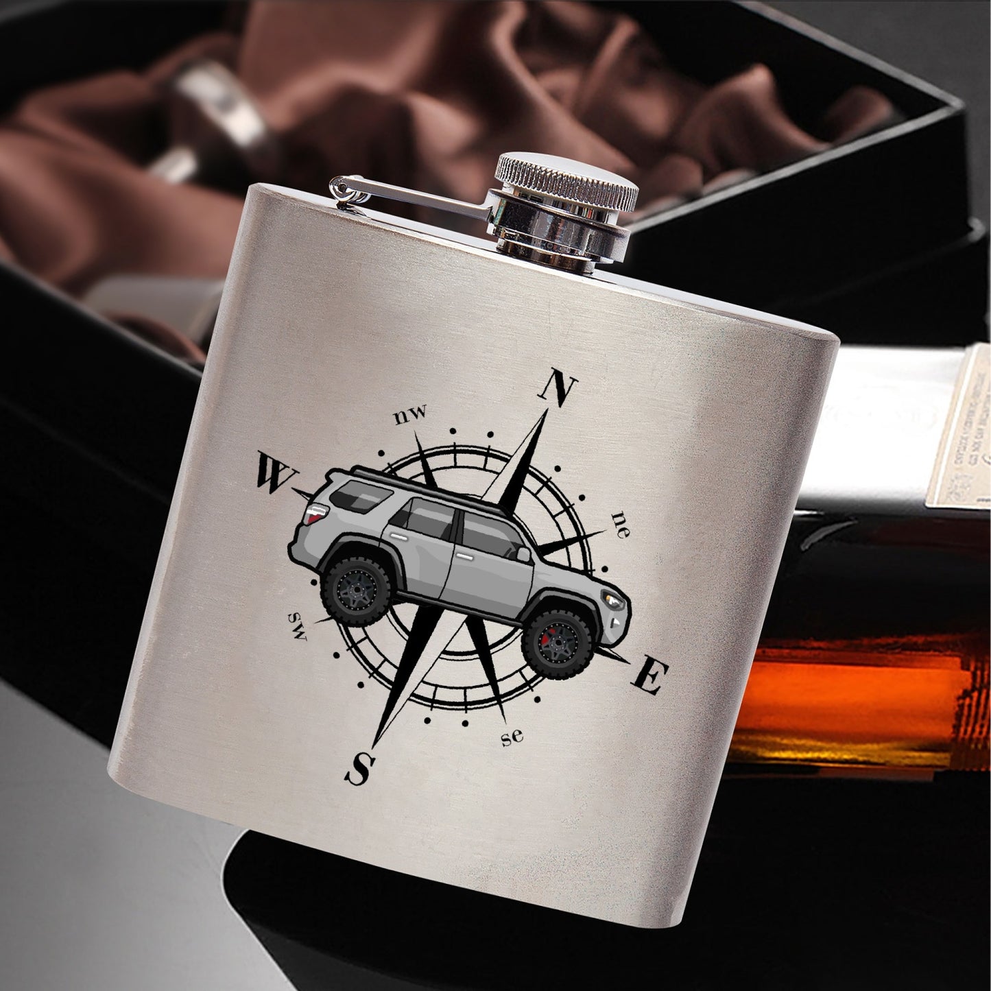 6oz stainless steel hip flask, 4Runner Gear