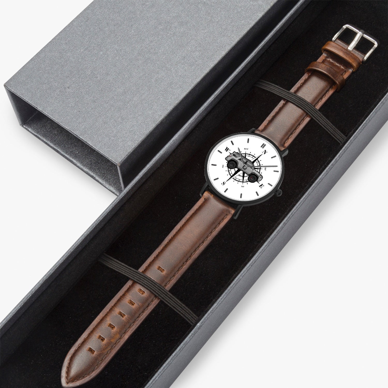 4Runner Gear Leather Strap Quartz Watch