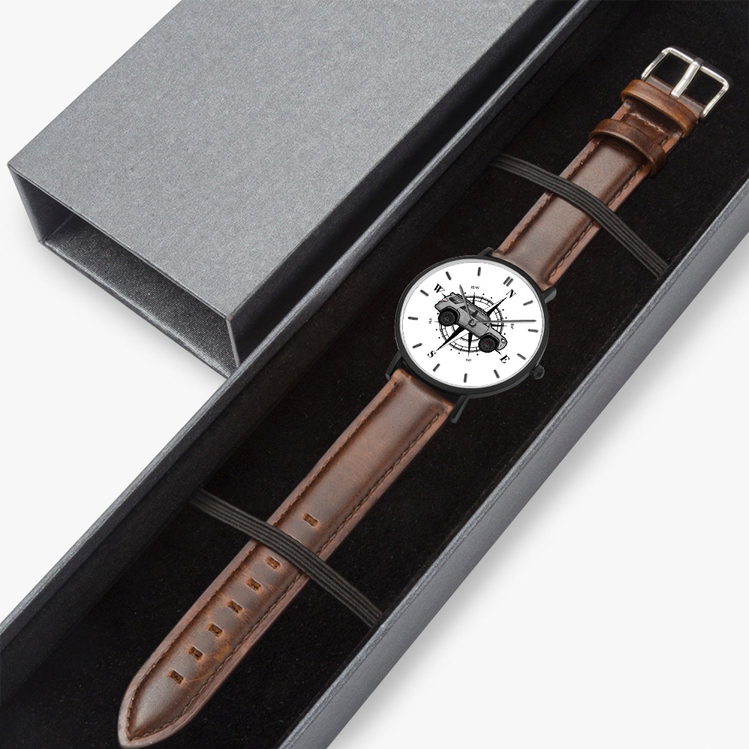 4runner gear leather strap quartz watch, 4Runner Gear