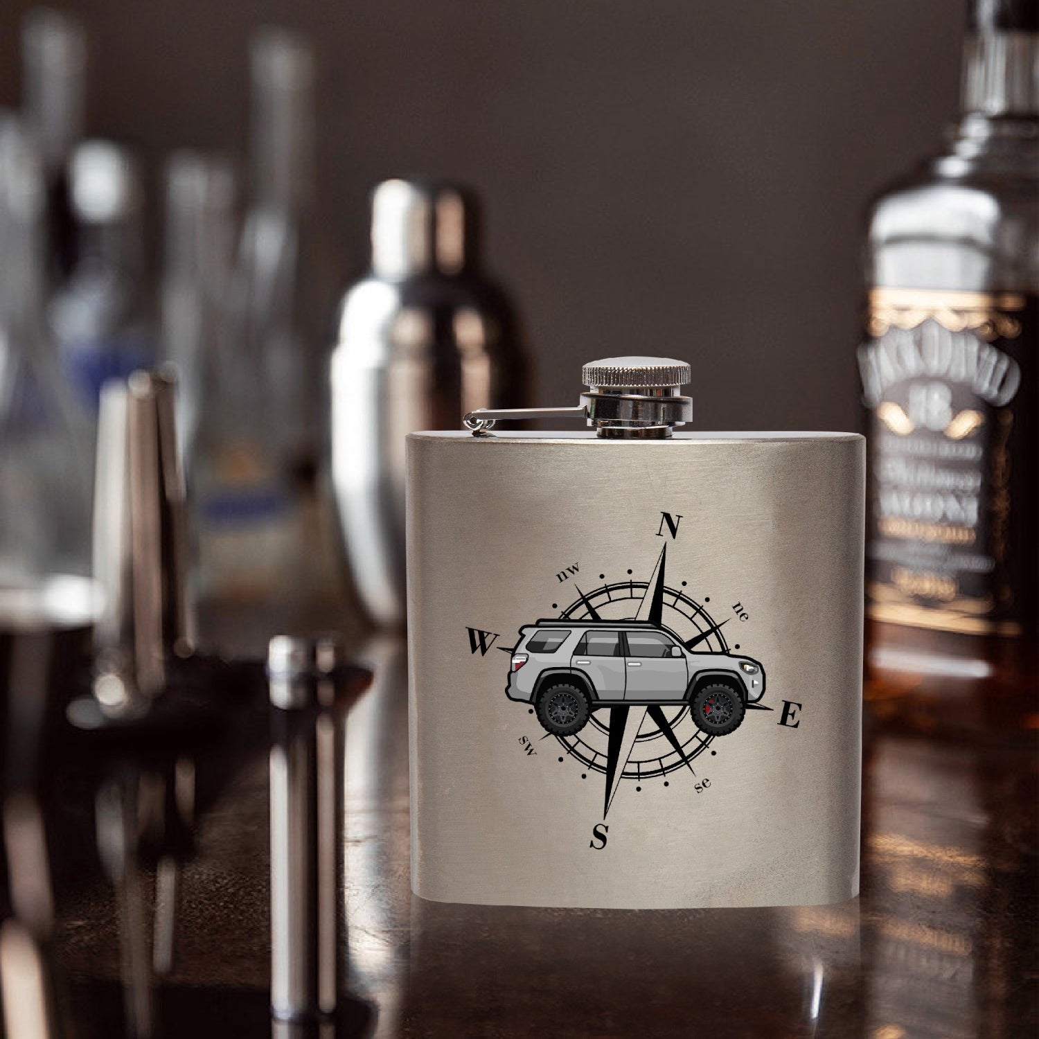 6oz stainless steel hip flask, 4Runner Gear