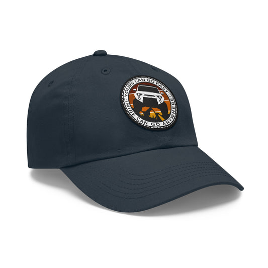 Dad Hat with Leather Patch - Yours can go fast, mine can go anywhere