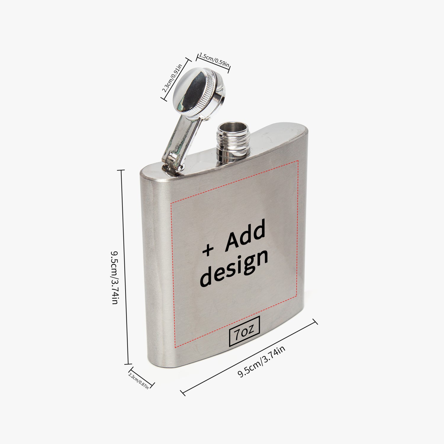 6oz stainless steel hip flask, 4Runner Gear