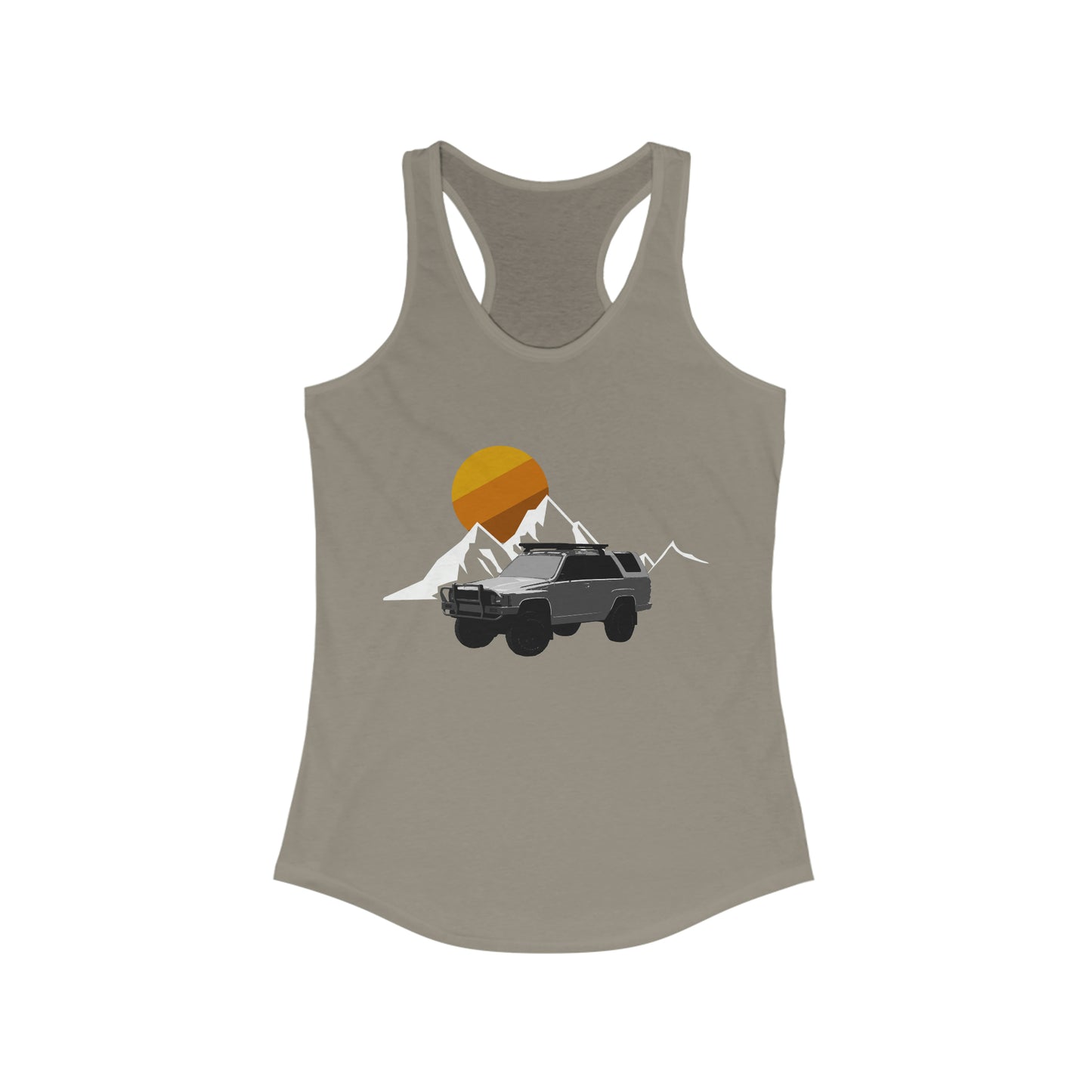 overland 1st gen womens ideal racerback tank, 4Runner Gear