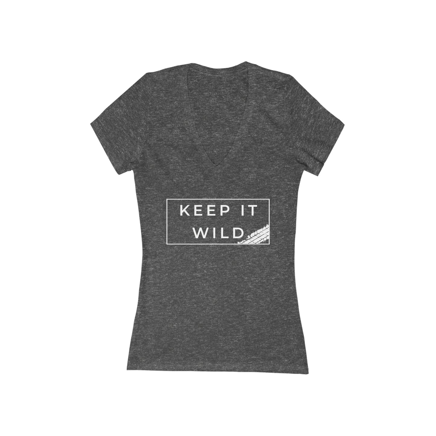 keep it wild womens jersey short sleeve deep v neck tee, 4Runner Gear