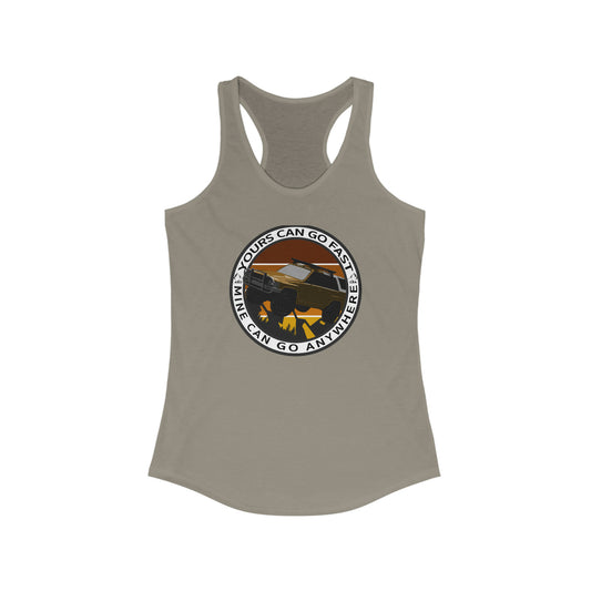 yours can go fast but mine can go anywhere 1st gen womens ideal racerback tank 1, 4Runner Gear