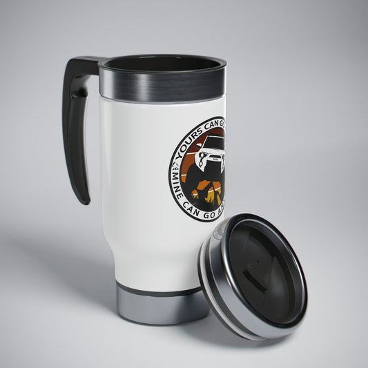 yours can go fast mine can go anywhere stainless steel travel mug with handle 14oz, 4Runner Gear