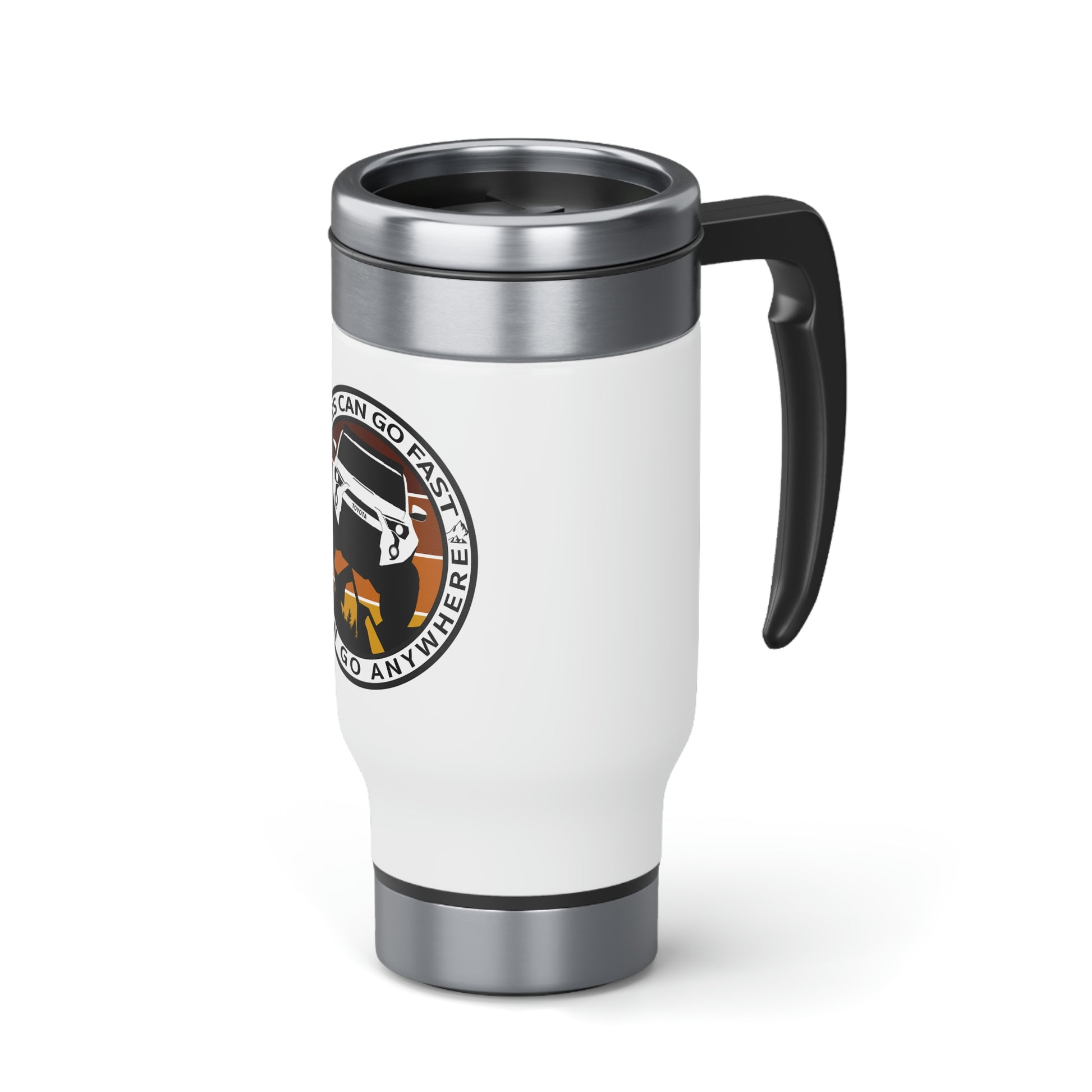 yours can go fast mine can go anywhere stainless steel travel mug with handle 14oz, 4Runner Gear