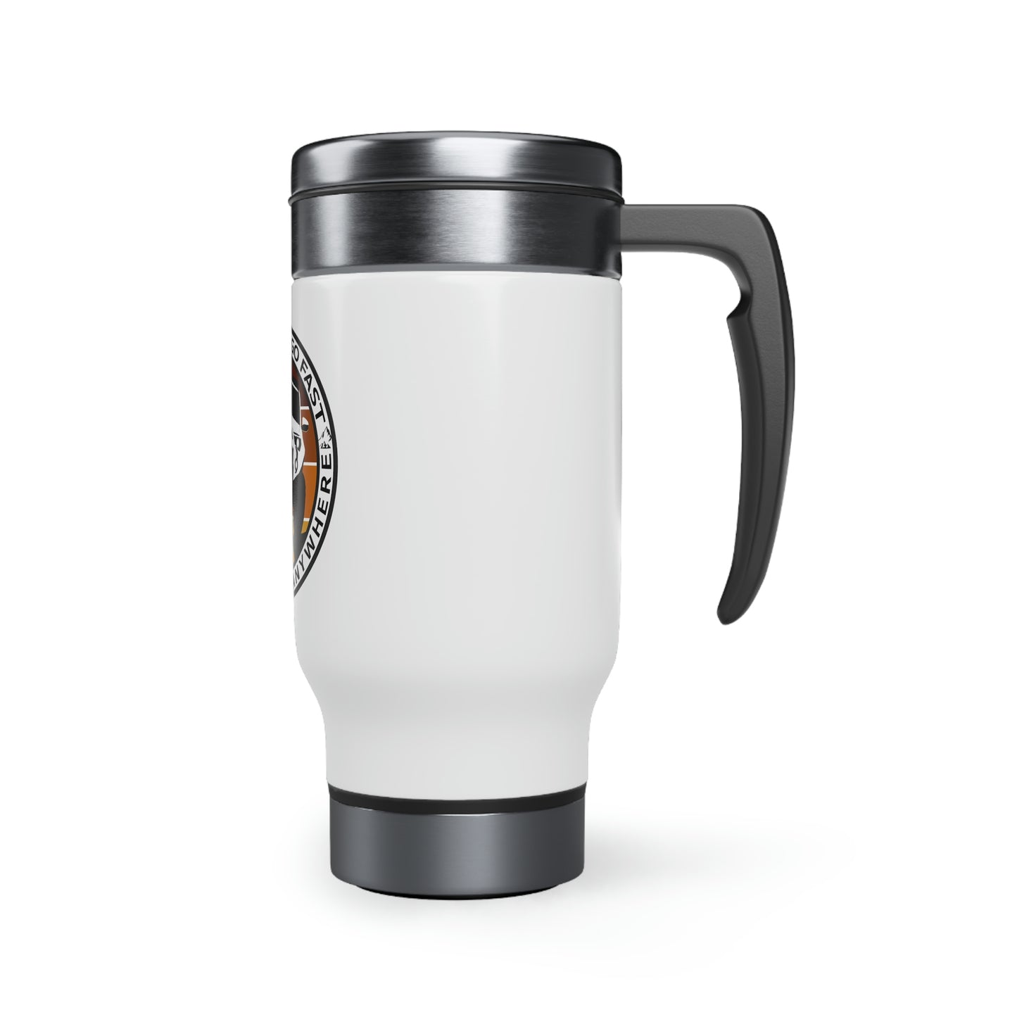 yours can go fast mine can go anywhere stainless steel travel mug with handle 14oz, 4Runner Gear