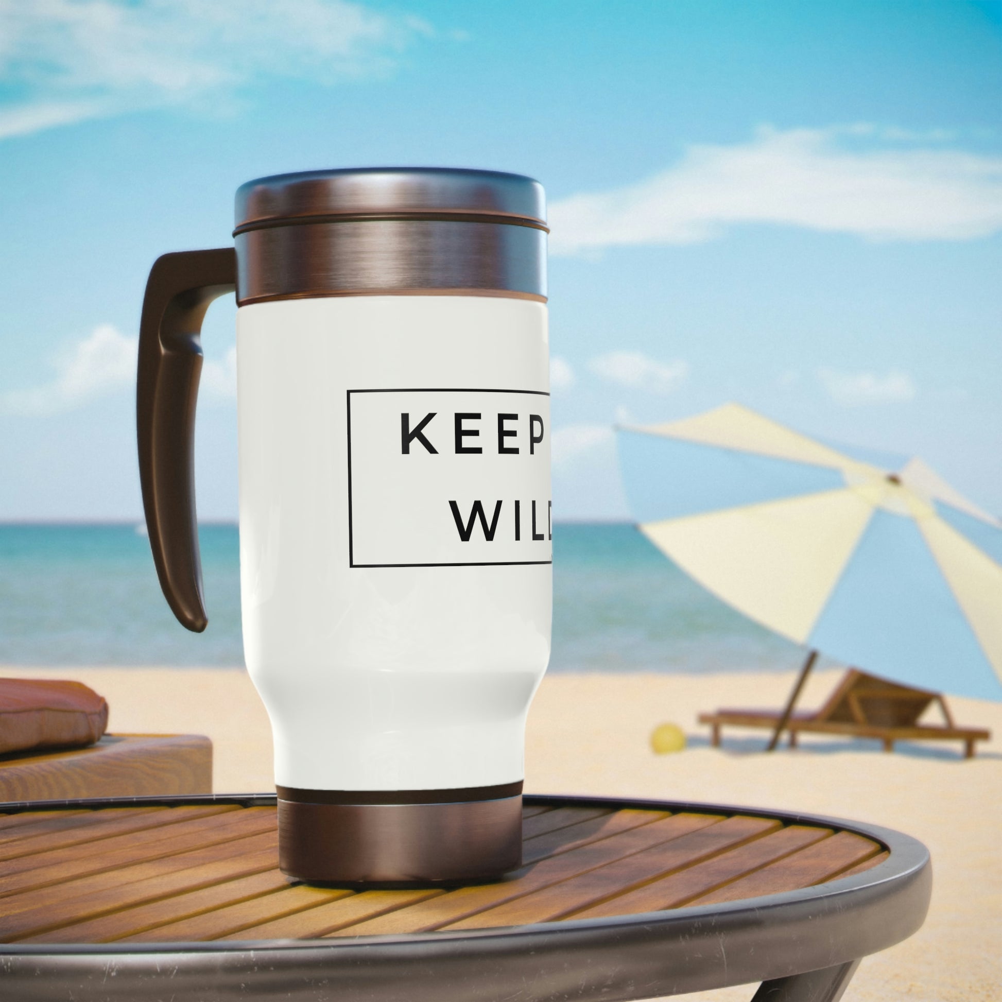 keep it wild stainless steel travel mug with handle 14oz, 4Runner Gear