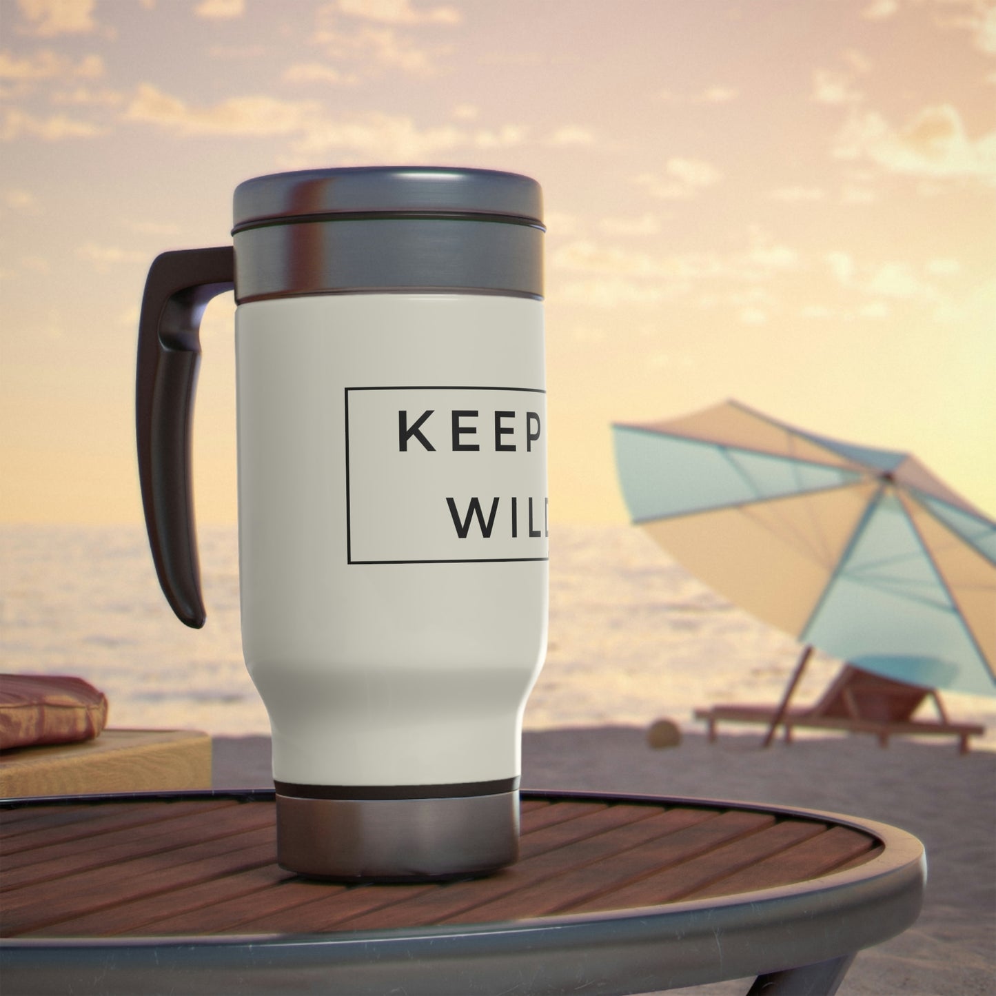 keep it wild stainless steel travel mug with handle 14oz, 4Runner Gear